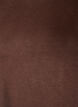 Langermet bluse i ull og viskose, Brun, Packshot image number 2