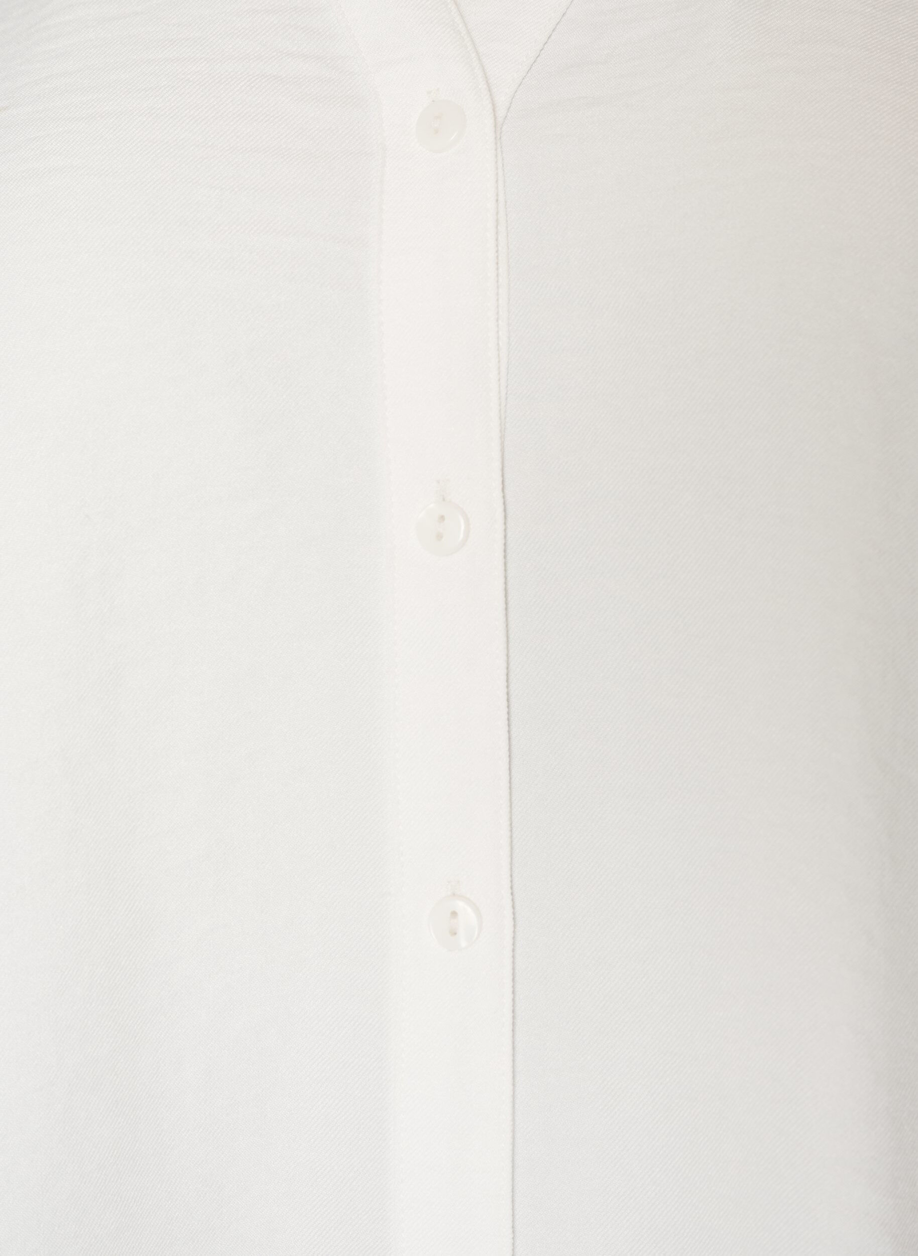 ZizziLoose fit skjorte med V-hals, Hvit, Packshot image number 2