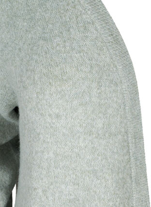 Melert strikket cardigan med lommer, Shadow Mel., Packshot image number 2
