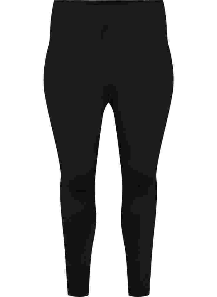 Ensfarget 7/8 leggings, Black, Packshot image number 0