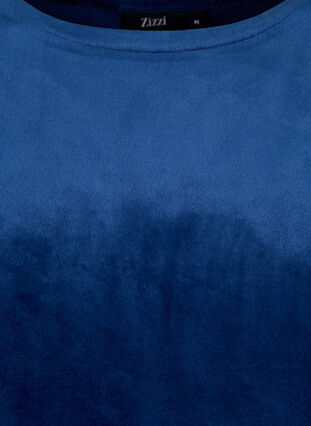 T-skjorte i velur, Insignia Blue, Packshot image number 2