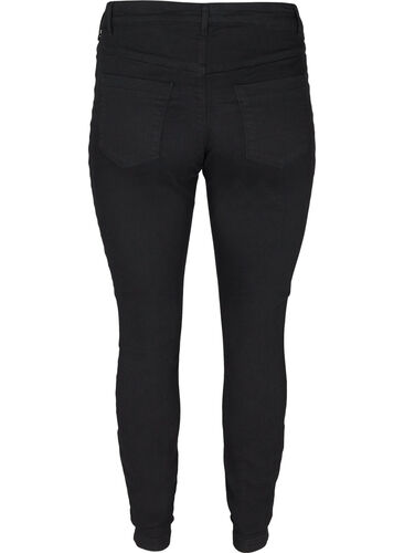 Jeggings i bomullsmiks, Black, Packshot image number 1