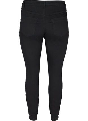 Zizzi Jeggings i bomullsmiks, Black, Packshot image number 1