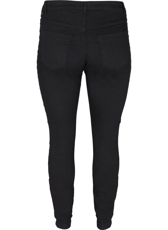 Jeggings i bomullsmiks, Black, Packshot image number 1