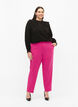 Bluse i viskose med volanger og broderidetaljer, Black, Model image number 2