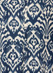 M&oslash;nstret viskosekjole med lange ermer, Bl&aring;, Packshot image number 2