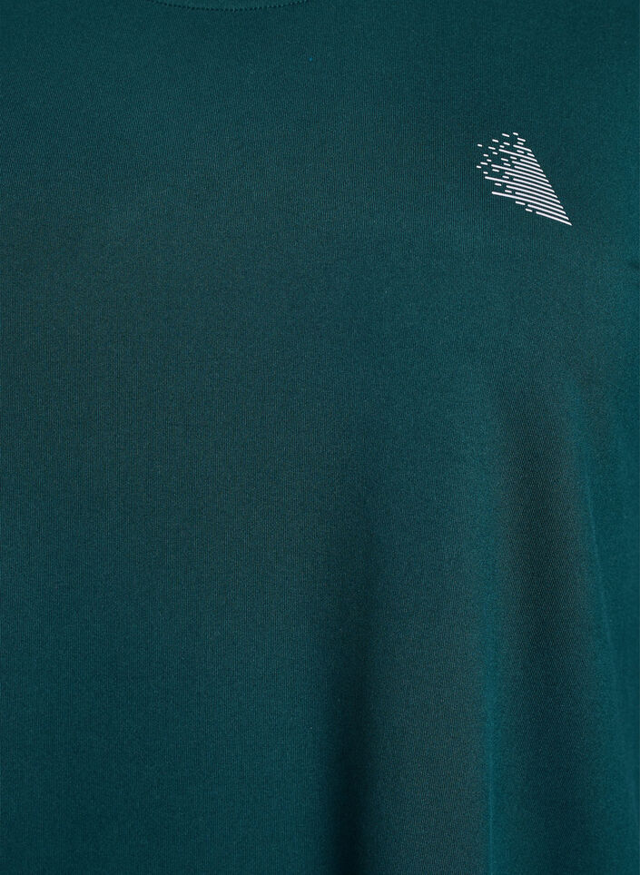 Treningsbluse med 3/4-ermer, Gr&oslash;nn, Packshot image number 2