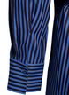 Stripete skjorte med wrap-effekt og et knytebelte, Bl&aring;, Packshot image number 4
