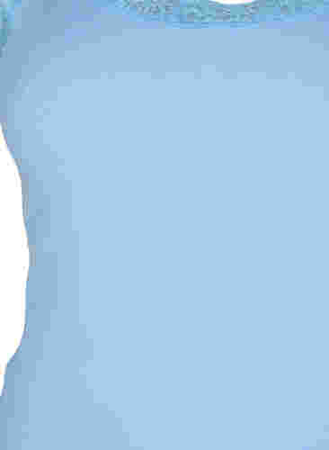 Topp med blondekant, Blue, Packshot image number 2