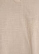 Bluse i bomull med broderte detaljer og 3/4 ermer, Beige, Packshot image number 2
