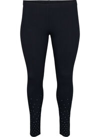 Leggings i viskose med stener