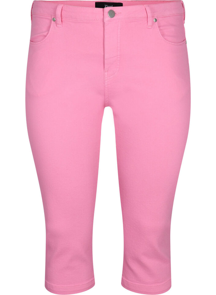 Tettsittende Emily capribukser, Rosebloom, Packshot image number 0