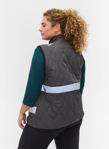 Vest med refleks, Raven, Model image number 1