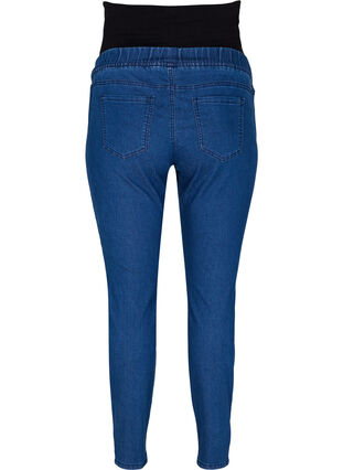 Jeggings til gravide med baklommer, Dark blue, Packshot image number 1