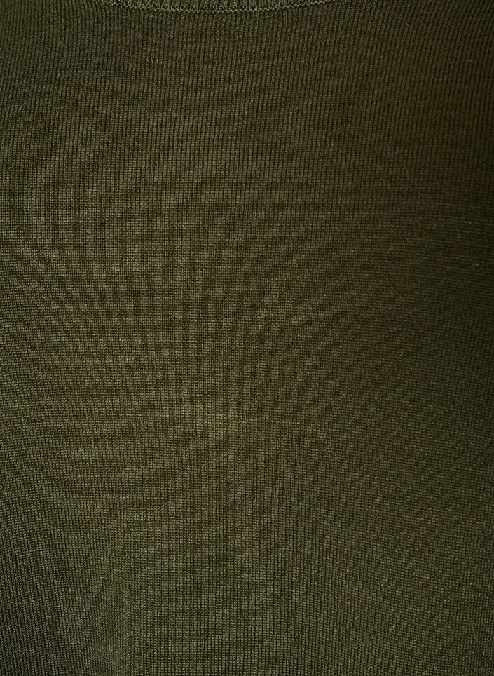 Strikkebluse med knapper p&aring; siden, Gr&oslash;nn, Packshot image number 2