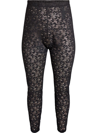 Zizzi Blondeleggings med høy midje, Svart, Packshot image number 0