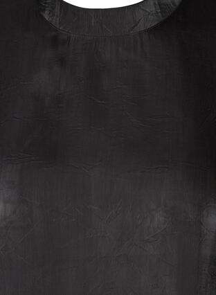 Langermet bluse med shine, Black, Packshot image number 2