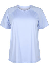 Trenings-T-skjorte med nettingrygg, Zen Blue