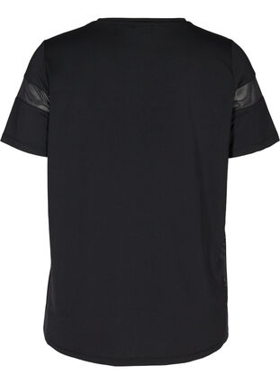 Kortermet T-skjorte til trening, Black, Packshot image number 1