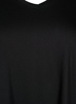 Kortermet T-skjorte med A-form, Black, Packshot image number 2
