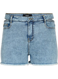Denimshorts med utskjæring