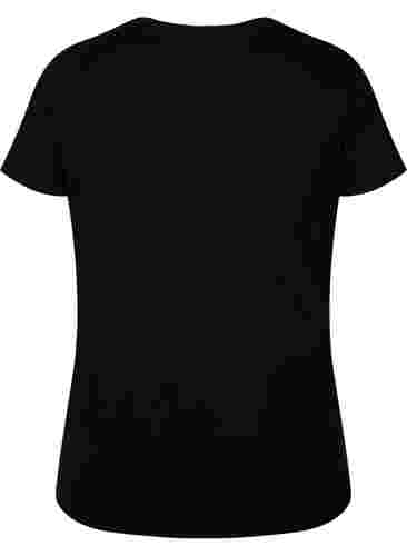 Kortermet T-skjorte med trykk, Black Rock, Packshot image number 1