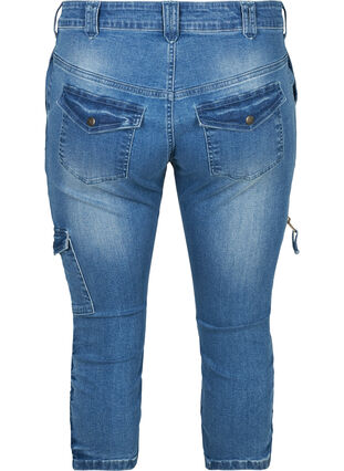 Nillie capri jeans, Blue denim, Packshot image number 1