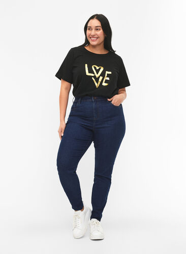 FLASH - T-skjorte med motiv, Black Heart, Model image number 2