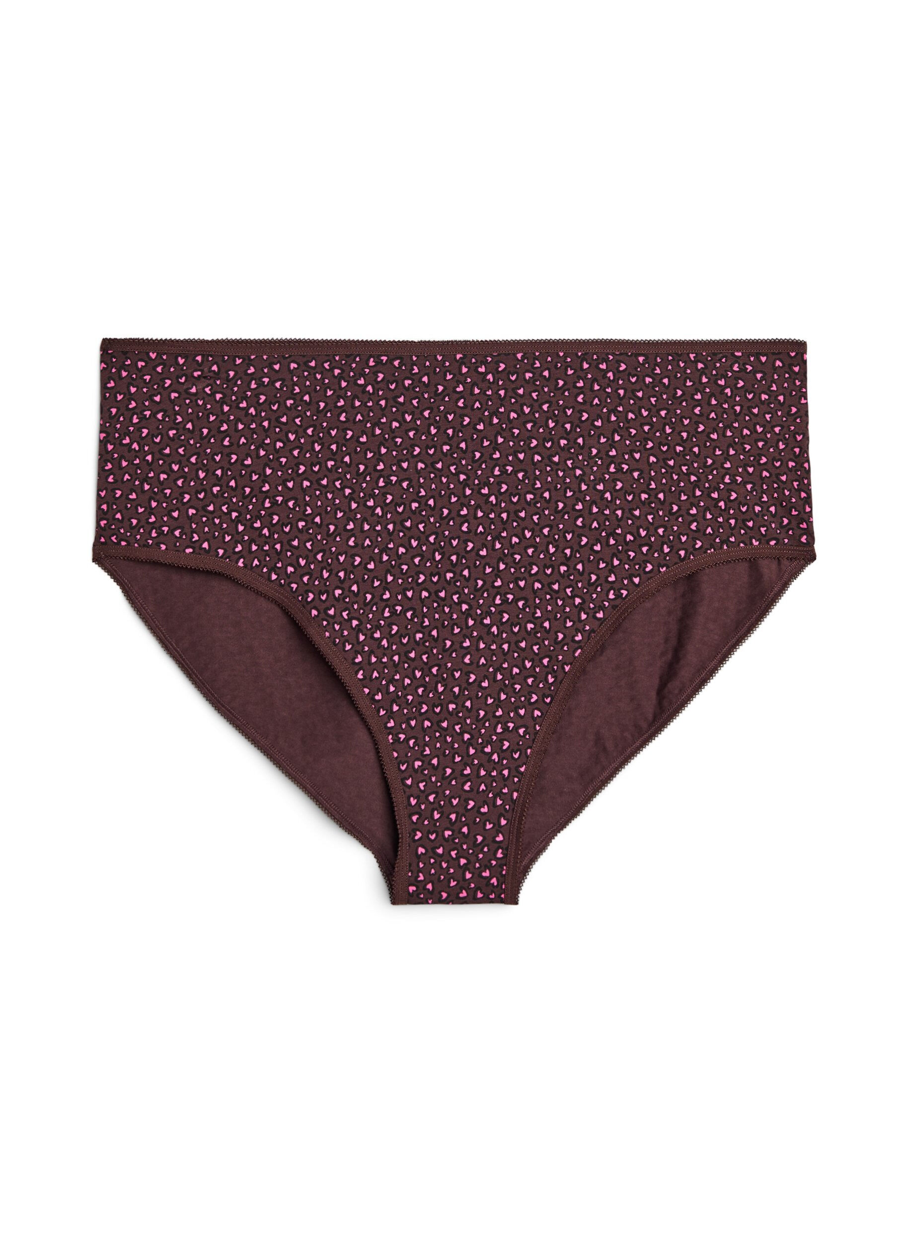Zizzi7-pakning med truser med regular waist, Rosa, Packshot image number 3