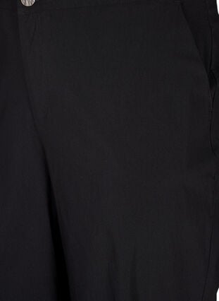 Zizzi Culotte-bukser i blandet stoff, Black, Packshot image number 2