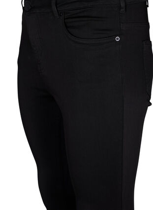 Stay black Amy jeans med høyt liv, Black, Packshot image number 2