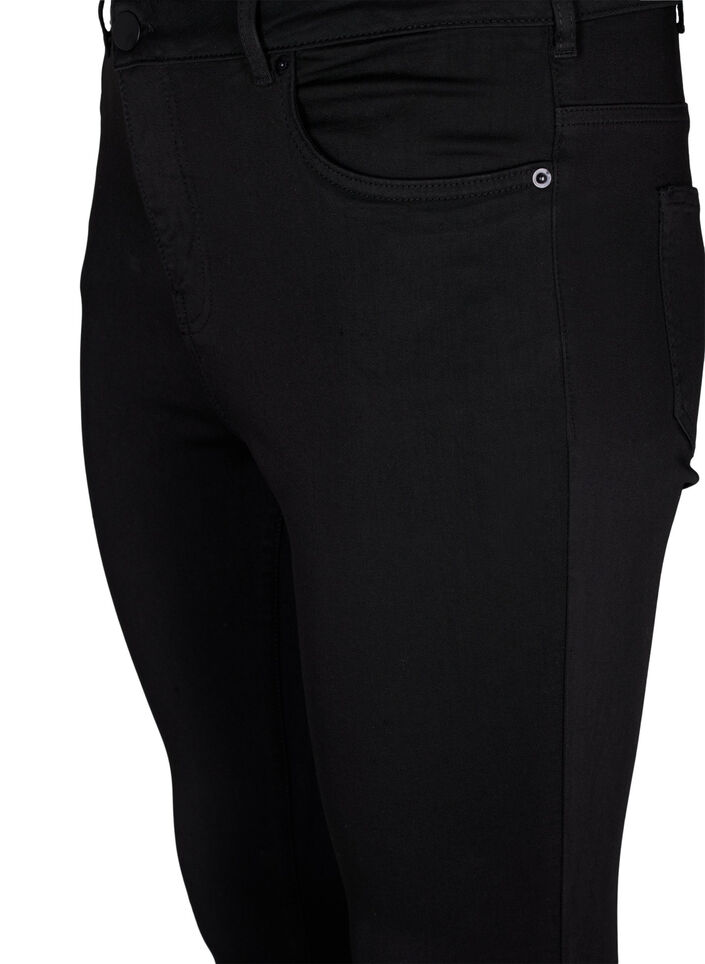 Stay black Amy jeans med høyt liv, Black, Packshot image number 2