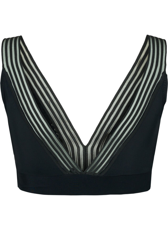 Bikinitopp med mesh, Black, Packshot image number 1