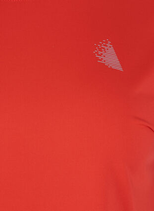 Ensfarget t-skjorte til trening, Flame Scarlet, Packshot image number 2