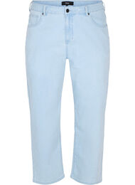 Straight jeans med ankellengde, Light blue denim