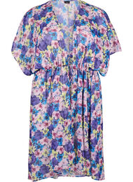 Strandkimono med trykk, Multi Flower AOP