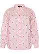 Skjorte med broderte blomster, Rosa, Packshot image number 0