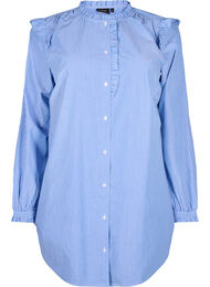 Stripete tunika med volangdetaljer, Princess Blue W. St.