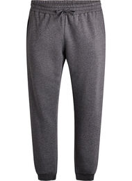 Joggebukse med høy midje, Dark Grey Melange