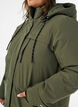 Vannavst&oslash;tende parkas med hette og funksjonelle detaljer, Gr&oslash;nn, Model image number 3