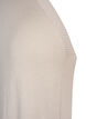 Lang strikkecardigan i viskoseblanding, Beige, Packshot image number 2
