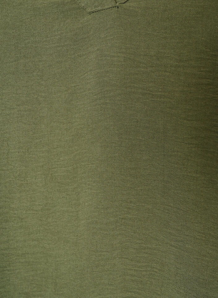 Bluse med 3/4 ermer, Gr&oslash;nn, Packshot image number 2