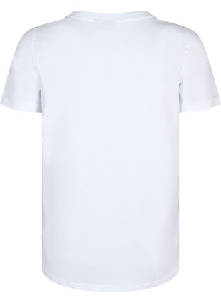 Basis T-skjorte i bomull, Bright White, Packshot image number 1