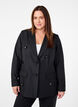 Blazer med paljettblomster, Black, Model image number 0