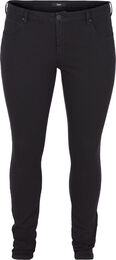 Super slim Amy jeans med høyt liv, Black