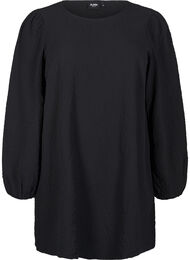 FLASH - Langermet tunika med rund hals, Black