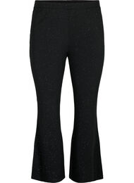 Glitrende bukser med bootcut, Black, Packshot