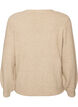 Cardigan med V-hals og ribbestruktur, Beige, Packshot image number 1
