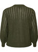 Strikket cardigan med hullm&oslash;nster, Gr&oslash;nn, Packshot image number 1