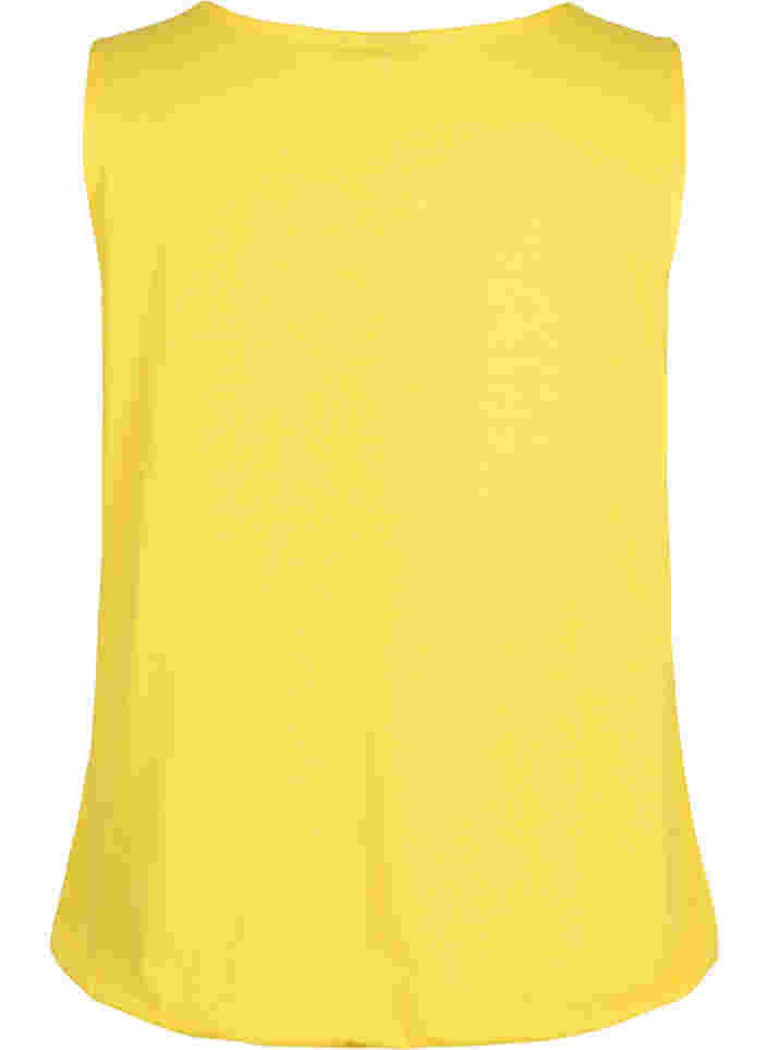 Bomullstopp med strikk nederst, Primrose Yellow, Packshot image number 1